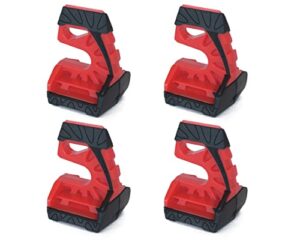 wedge-it - the ultimate door stop - red (4-pack)