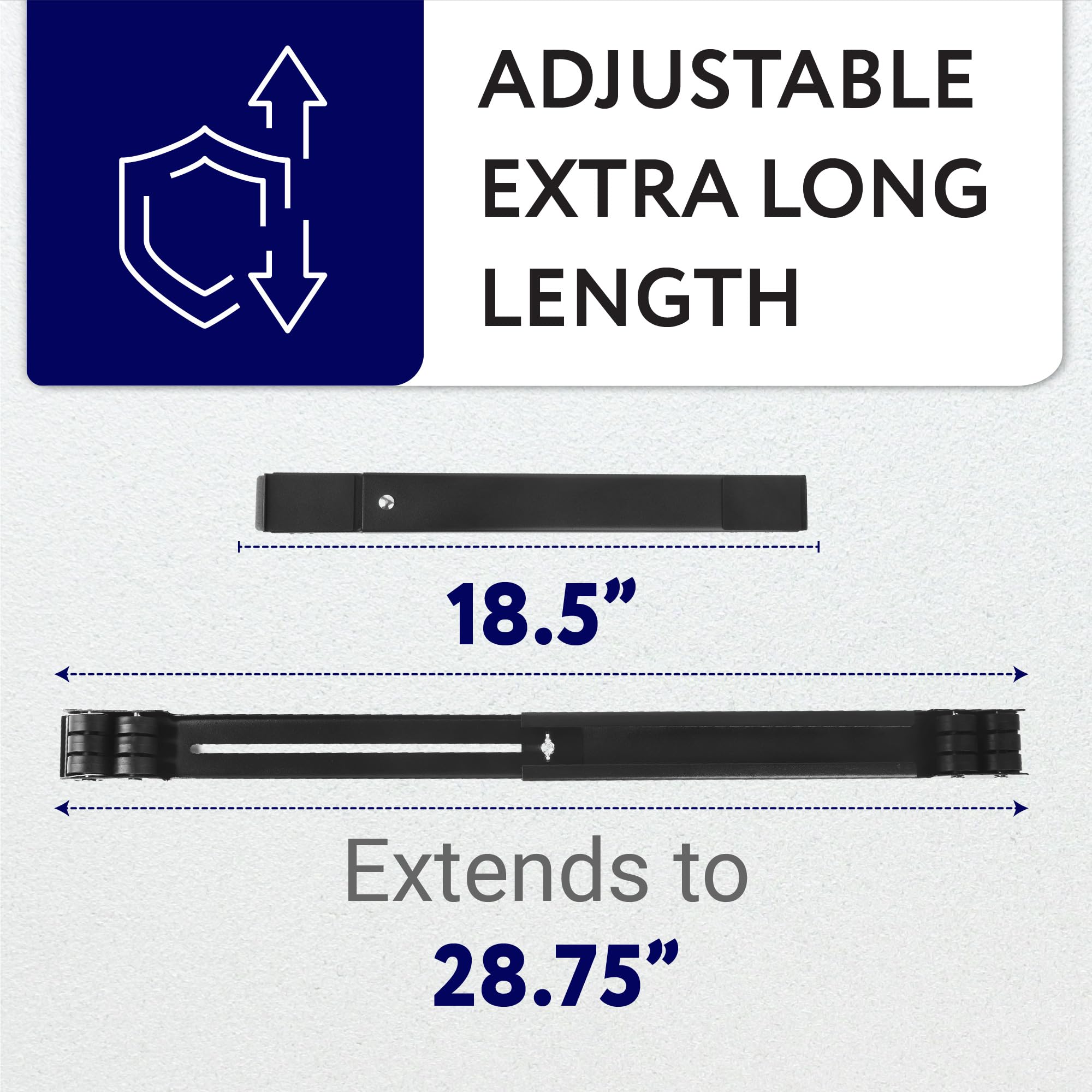 IMPRESA - XL Appliance Dolly w/ 18.5-28.75 In Extendable Slider - 770lb Capacity Appliance Rollers w/Adjustable Base for Washer and Dryer - Wheels for Kitchen Appliances & Heavy Furniture (4 Pack)