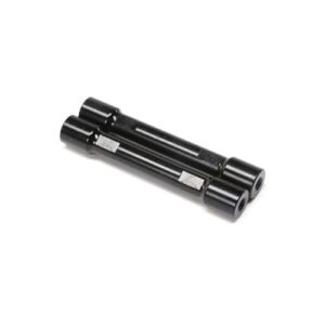losi aluminum crossbar, upper 4-link, black (2): tlr tuned lmt, los241075