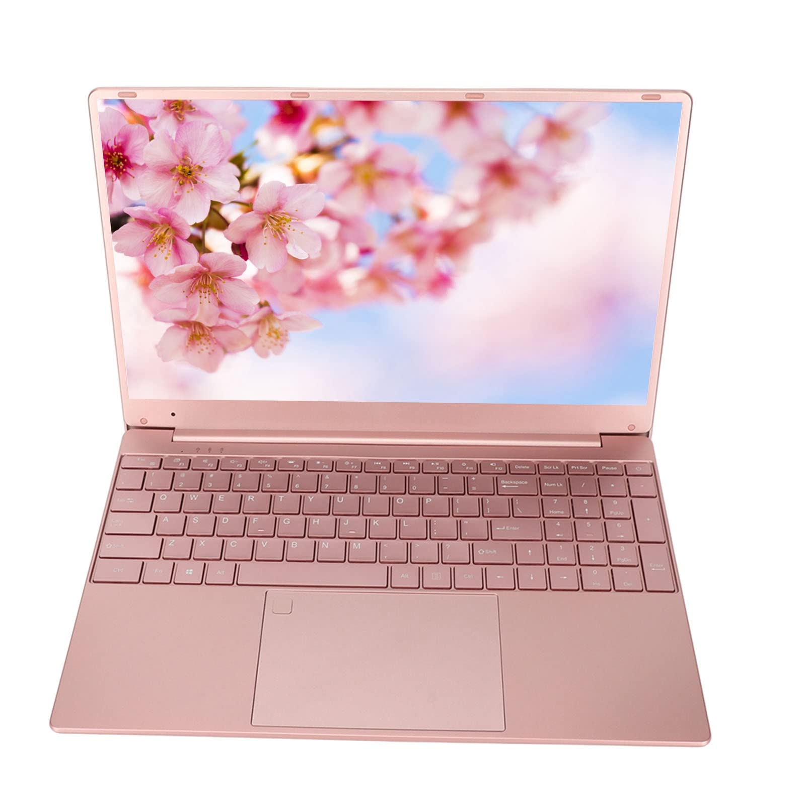 Business Laptop, Laptop Computer Quad Core CPU Fingerprint Reader 15.6 Inch for Work (16+256G US Plug)