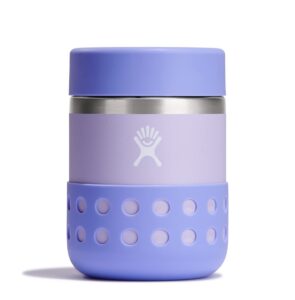 hydro flask 12 oz kids insulated food jar and boot wisteria