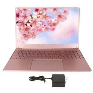 Naroote Business Laptop, 15.6 Inch Laptop Computer Quad Core CPU Camera Speaker for Work (16+256G US Plug)