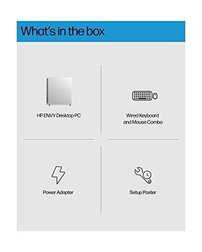 HP Envy Desktop Bundle PC, NVIDIA GeForce RTX 3070,12th Generation Intel Core i9 12900 Processor, Windows 11, Wi-Fi & Bluetooth, Keyboard and Mouse Combo W/HDMI (32GB RAM | 4TB PCIe SSD)