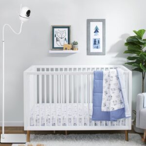 iTODOS Baby Monitor Floor Stand Holder Compatible with HelloBaby HB6550/HB65/HB6558/HB66/HB248,ANMEATE SM935E/SM650,Bonoch,ChildsFarm,iFamily Baby Monitor,Keep Baby Away from Touching,More Safety