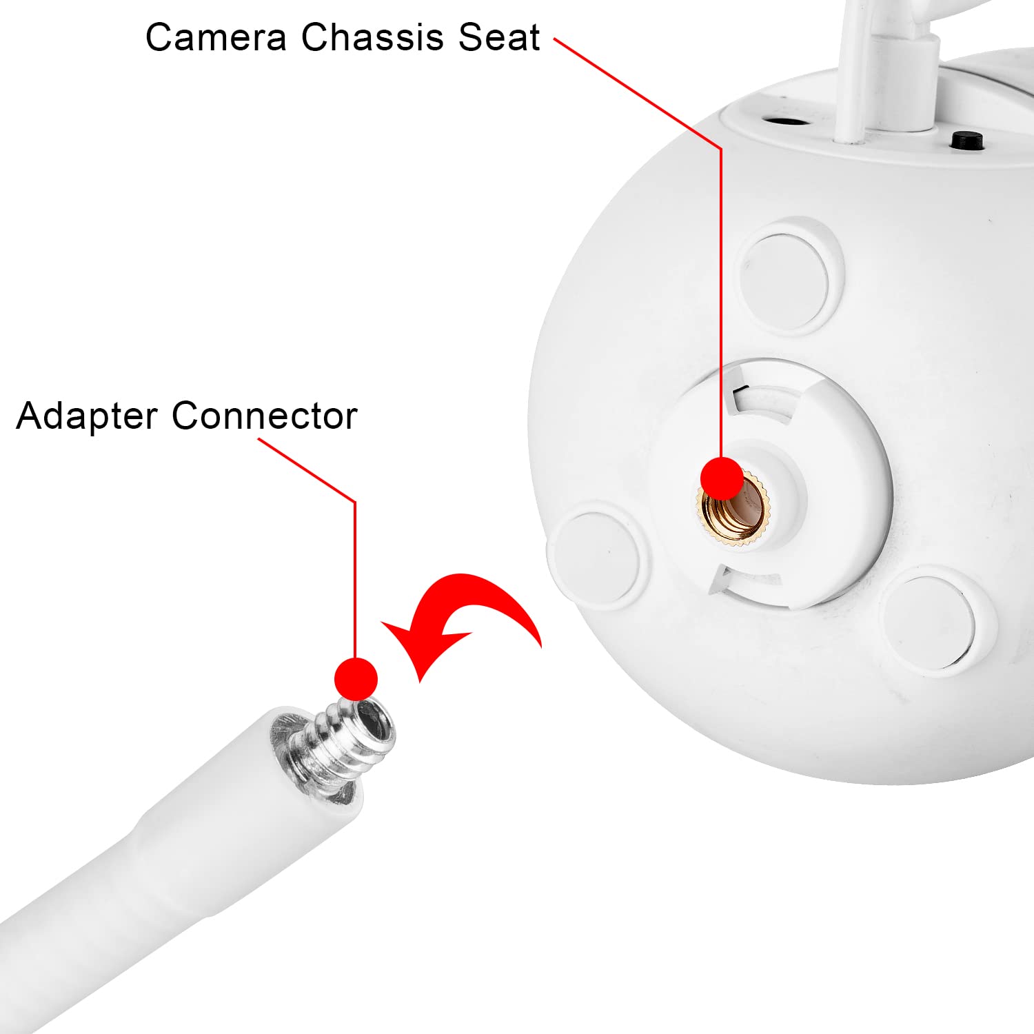 iTODOS Baby Monitor Floor Stand Holder Compatible with HelloBaby HB6550/HB65/HB6558/HB66/HB248,ANMEATE SM935E/SM650,Bonoch,ChildsFarm,iFamily Baby Monitor,Keep Baby Away from Touching,More Safety