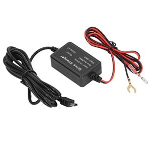 car camera power cord, durable well organized convenient operation all day surveillance wide applicability cam hardwire kit for gps navigator (mini)