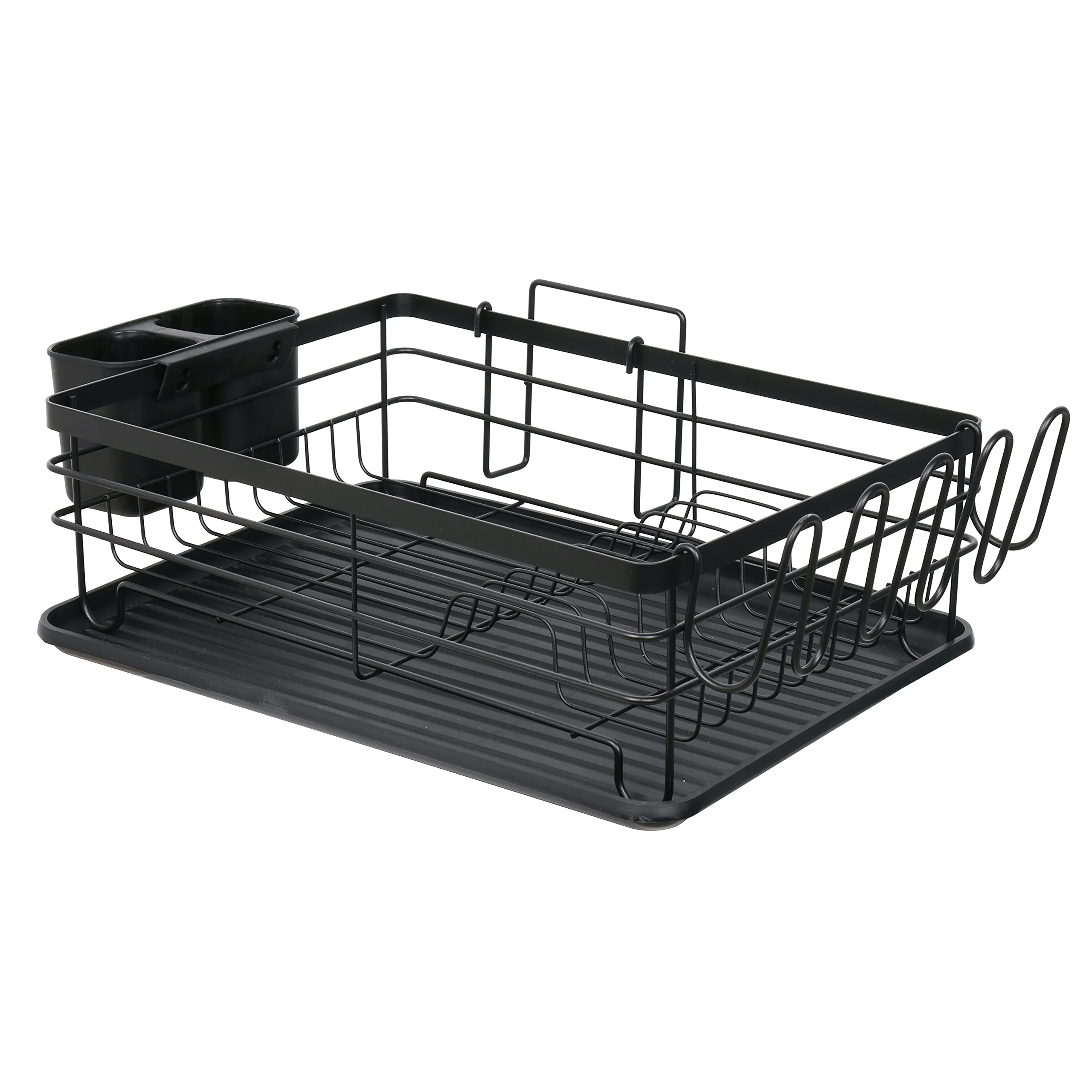 ZOES HOMEWARE Dish Drying Rack | Premium Stainless Steel Dish Rack for Counter | Large Capacity, Rust-Resistant Kitchen Organizer with Utensil Holder, Drainboard,Cup Holder,Cutting Board Holder