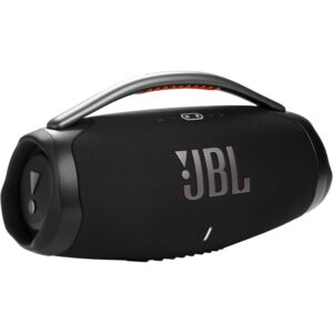 jbl boombox 3 wireless bluetooth streaming portable speaker, black - ip67 dustproof and waterproof, up to 24 hours of play time - wepgpy cable