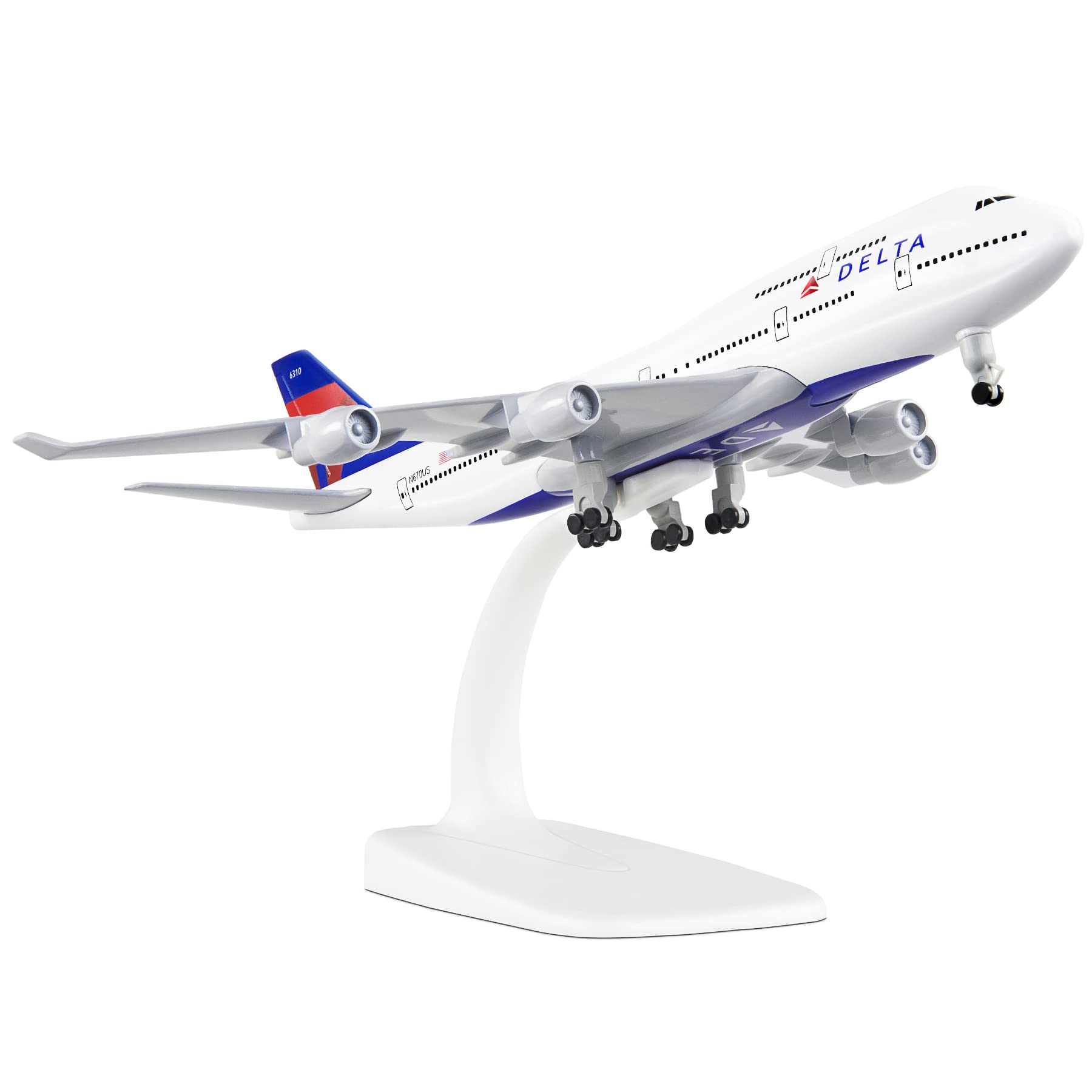 Busyflies 1:300 Scale Delta Boeing 747 Airplane Models Alloy Diecast Plane Model