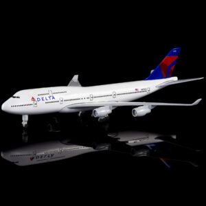 Busyflies 1:300 Scale Delta Boeing 747 Airplane Models Alloy Diecast Plane Model