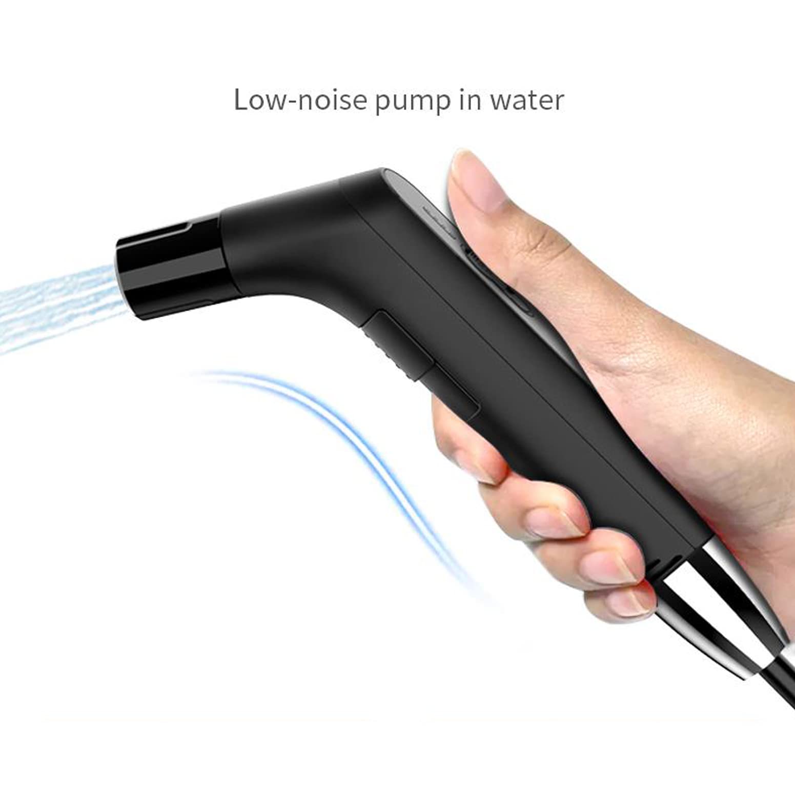 Electric Rechargeable Handheld Personal Travel Bidet Sprayer for Toilet,Bathroom and Outdoor Hiking，Sprayer Muslim Shower Spray Clean with 2.3Liters Water Storage (Black 2.3Liters)