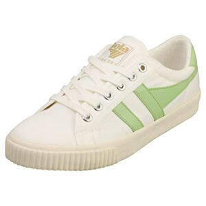 gola women's tennis-mark cox sneaker, off-white/patina green, 7