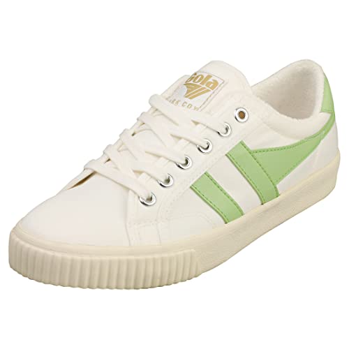 Gola Women's Tennis-Mark Cox Sneaker, Off-White/Patina Green, 7