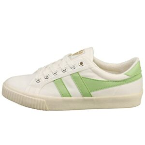 Gola Women's Tennis-Mark Cox Sneaker, Off-White/Patina Green, 7