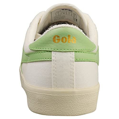 Gola Women's Tennis-Mark Cox Sneaker, Off-White/Patina Green, 7