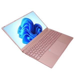 PUSOKEI 15.6in Laptop Computer, Intel N5095 CPU LPDDR4 12GB RAM 128G ROM 1080P HD IPS Display,Portable Laptop, for Windows 10 Laptop with Fingerprint Unlock and Numeric Keypad