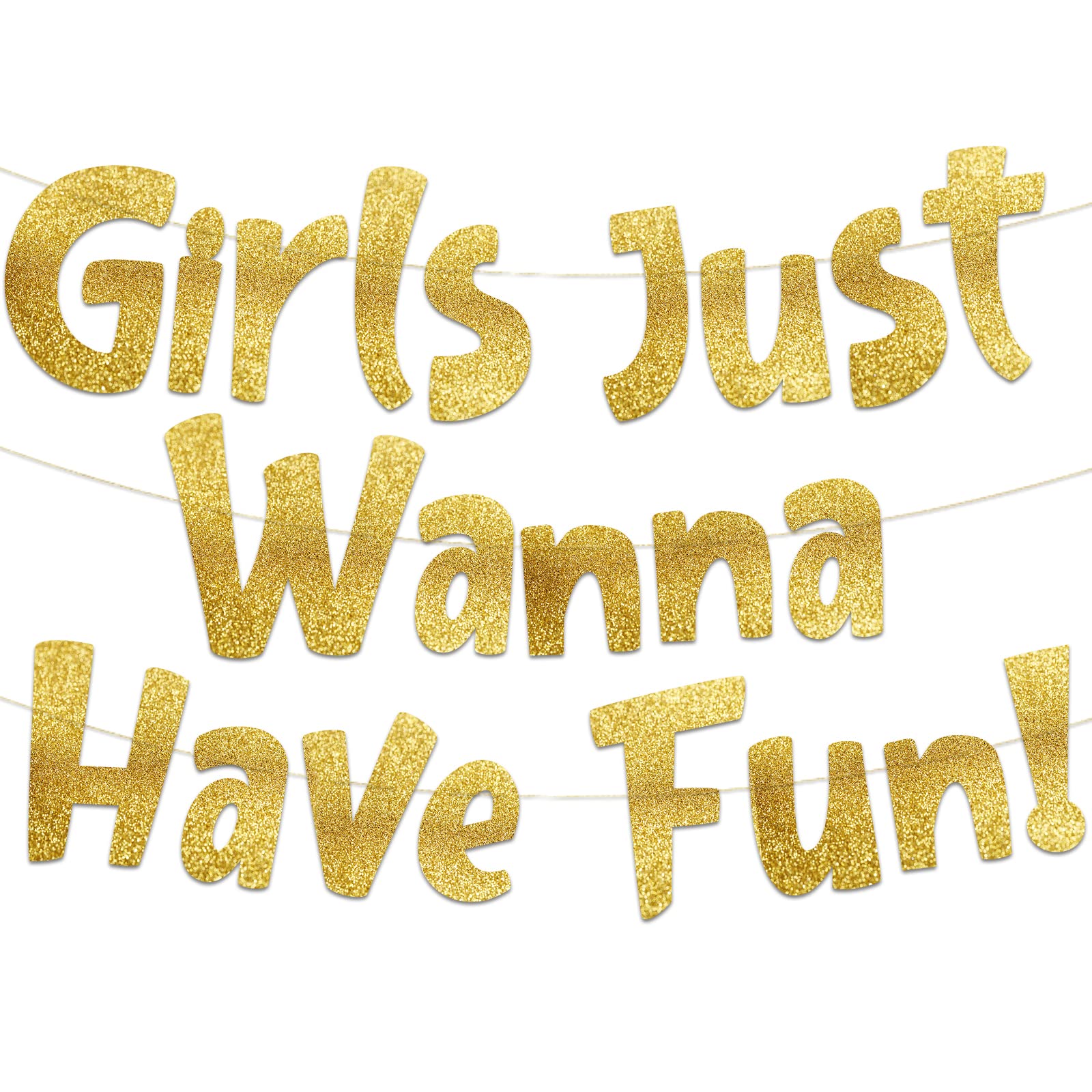 girls-just-wanna-have-fun-neon-gold-glitter-banner-bachelorette-party