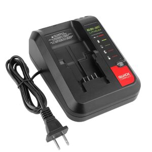 pcc692l 20v fast battery charger replacement for porter-cable 20v lithium battery pcc685l pcc680l pcc681l pcc682l black decker lcs1620 20v lithium battery lbxr20 lbx4020