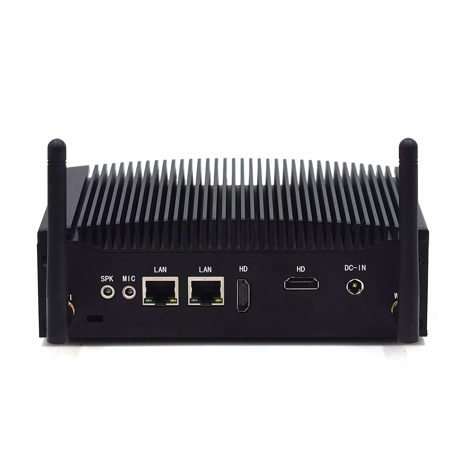 WEIDIAN Mini Fanless Industrial PC 16GB RAM 512GB SSD In-tel Core i5 Windows 11 Pro Mini Desktop Computer with HD Graphics 620 2Gigabit Ethernet 2COM 2HD 8USB Linux Business Office Micro PC VESA Mount