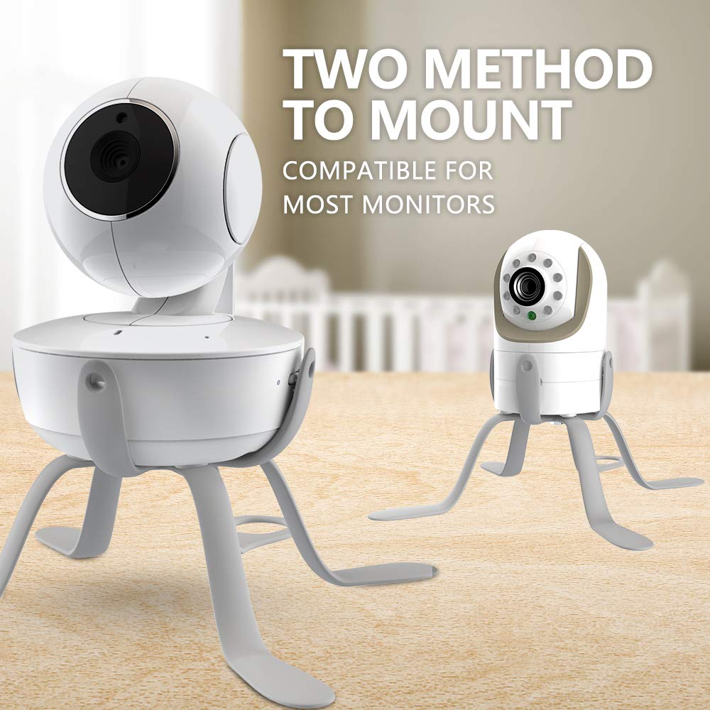 CHILLAX Universal Baby Monitor Mount - Adjustable Small Baby Camera Mount - Baby Monitor Holder Compatible with Motorola, Infant Optics DXR 8