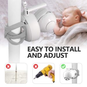CHILLAX Universal Baby Monitor Mount - Adjustable Small Baby Camera Mount - Baby Monitor Holder Compatible with Motorola, Infant Optics DXR 8