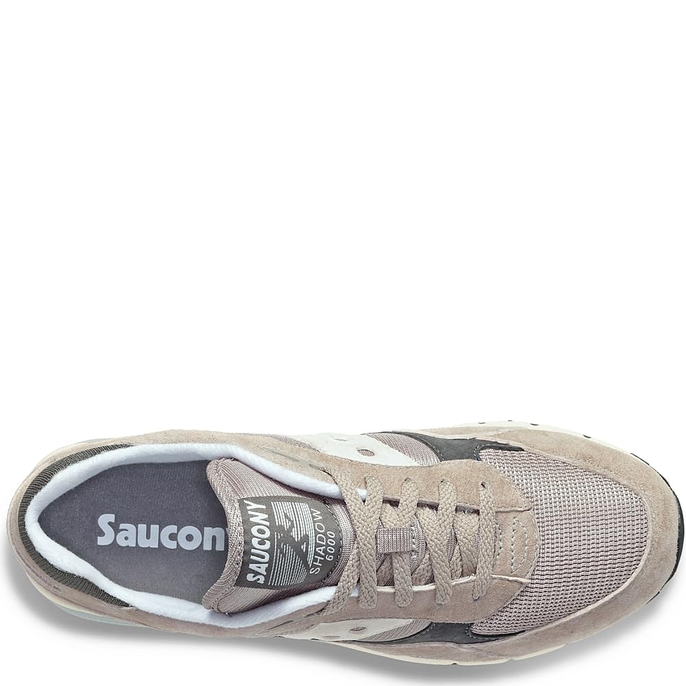 Saucony Shadow 6000 Sneakers, Grey/Grey, 11 US Women/9.5 US Men