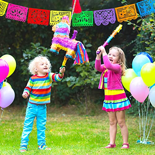 DomeStar 2 Pack Mexican Party Banners, 36 Feet Cinco De Mayo Decorations Papel Picado Banners for Mexican Theme Birthday Party Wedding Dia De Los Muertos Day of The Dead