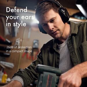 Alpine Defender Adult Earmuffs for Noise Reduction - Premium Noise Protection Headphones for Study, Focus, Work & Sensory Overload - Light-Weight Design - Adjustable Headband - All Day Comfort - 22dB