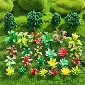 crowye 160 pcs mixed model trees mini diorama trees diorama supplies miniature trees for crafts fake toy trees model train scenery for diorama train garden scenery railway sand architecture model