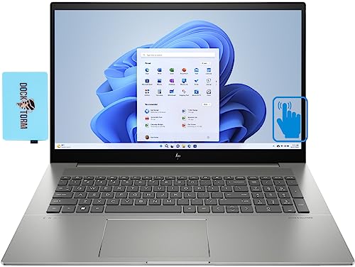 HP Envy 17t 17.3" Touchscreen FHD IPS Laptop (Intel i7-13700H 14-Core 1.70GHz, 64GB RAM, 2TB PCIe SSD, Intel Iris Xe, Backlit KYB, 2 Thunderbolt 4, WiFi 6E, BT 5.3, Win 11 Pro) Bundle w/DKZ Hub