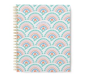 mary square breezy sunday colorful burst 7 x 9 paper spiral academic planner calendar journal