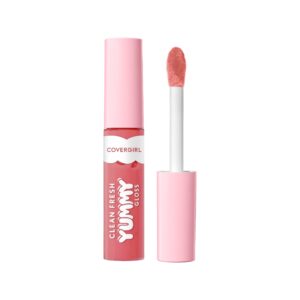 covergirl clean fresh yummy gloss daylight collection, hydrating, glossy shine, vegan formula, twilight beam 30, 0.33oz