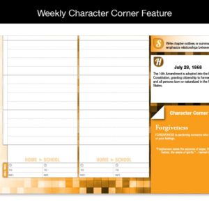 Dated Middle High School Student Planner 2023-2024 Academic School Year, ‎Medium (6.75" by 9") Matrix Style Datebook with Boulder Cover