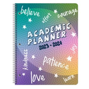 Dated Elementary Student Planner 2023-2024 Academic School Year, Large (8.5" by 11") Matrix Style Datebook with Classic Elementary Matrix Cover