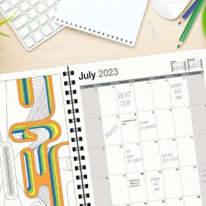 Action Publishing Coloring Day Planner · 2023-2024 Geometric · Daily and Weekly Scheduling and Goal Planning, with Lines, Shapes and Pattern Coloring Pages· July - June (8.5 x 11 inches)