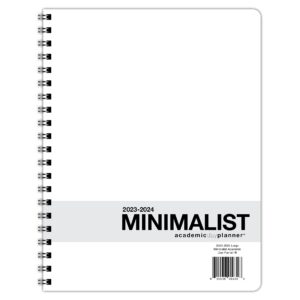 Dated Minimalist DayPlanner - 12 Monthly Calendar Overview, to-do Lists, Weekly and Daily Planning (8.5 by 11 inches), 2023-2024 Minimalist