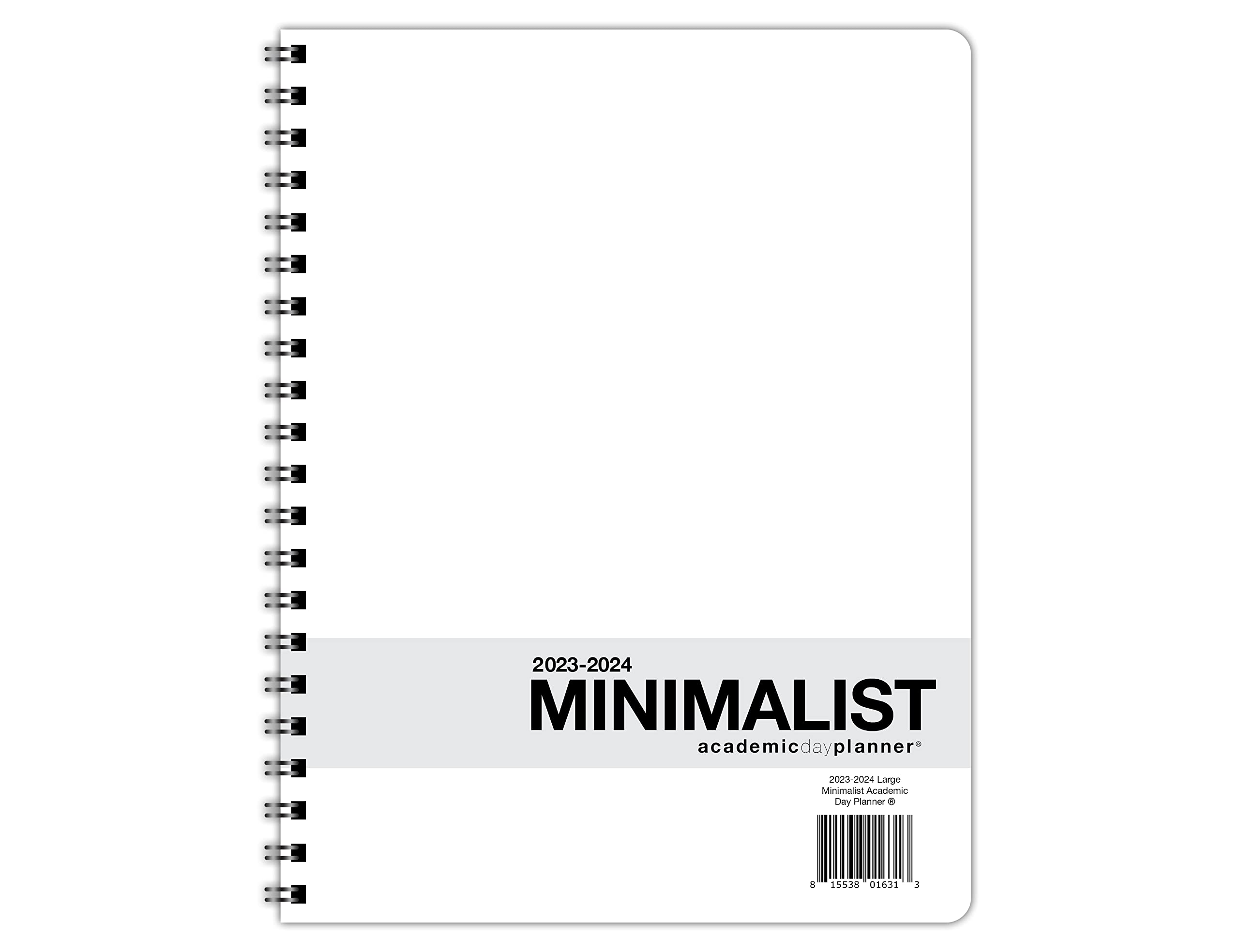 Dated Minimalist DayPlanner - 12 Monthly Calendar Overview, to-do Lists, Weekly and Daily Planning (8.5 by 11 inches), 2023-2024 Minimalist