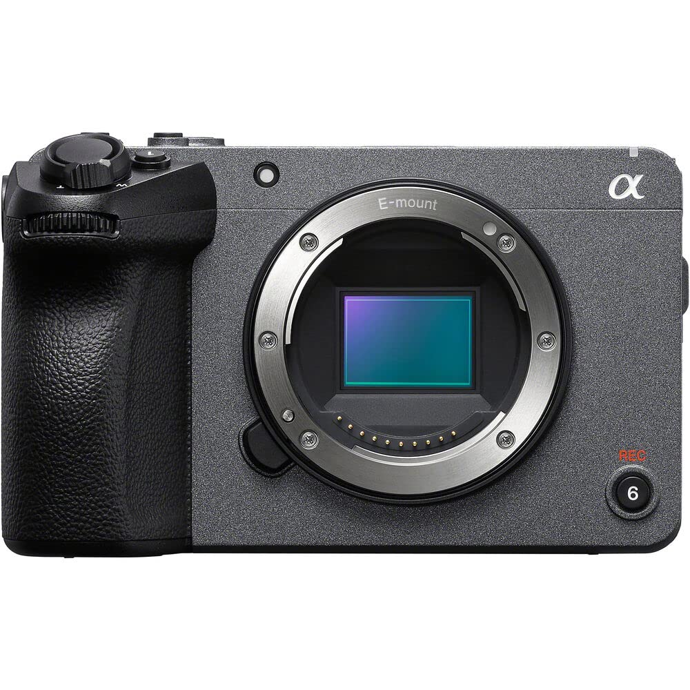 Sony FX30 Digital Cinema Camera (ILME-FX30B) + 4K Monitor + 2 x 64GB SF-G Tough Card + Pro Mic + Bag + 3 x NP-FZ100 Compatible Battery + LED Light + Charger + Corel Photo Software + More (Renewed)