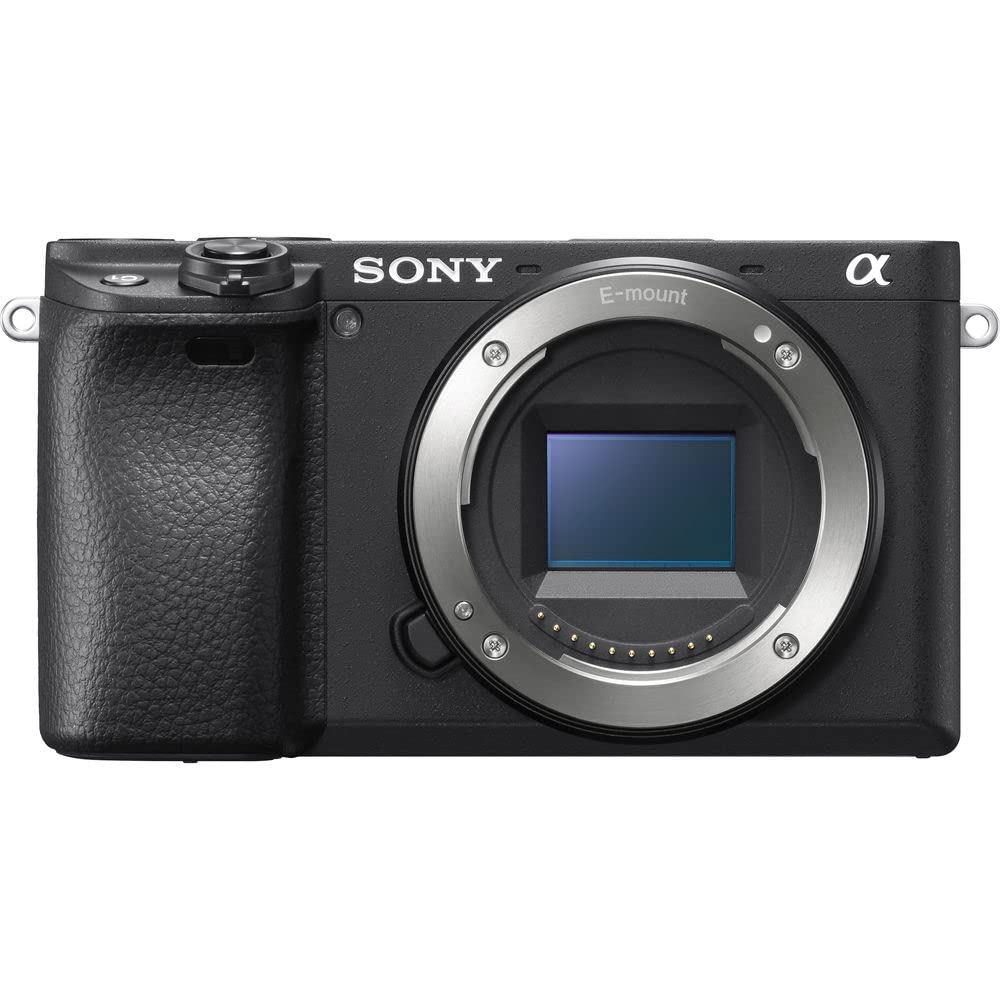 Sony a6400 Mirrorless Camera (ILCE-6400/B) + 64GB Card + 2 x NPF-W50 Battery + Card Reader + LED Light + Corel Photo Software + Case + Flex Tripod + Hand Strap + Memory Wallet + More (Renewed)