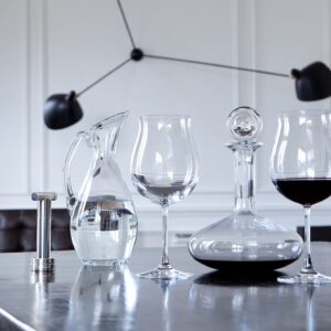 Extra Large Crystal Wine Glasses with Stem - Elegant Wide Rim Stemware Giant Red Wine Glasses - Patented Stemmed Long Wine Glasses for Unique Modern Wine Glass Gifts, Set of 2-32oz.