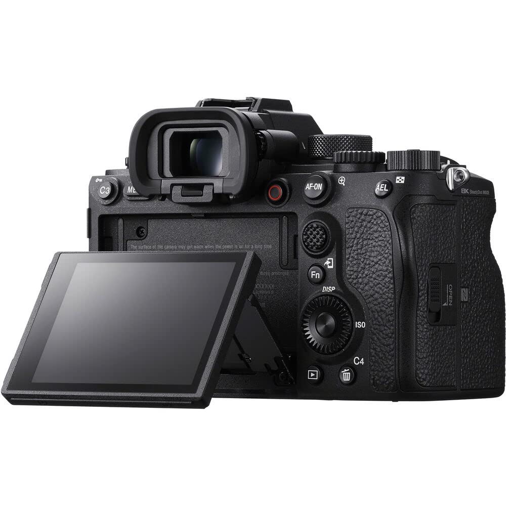 Sony a1 Mirrorless Camera (ILCE-1/B) + 64GB Memory Card + Bag + Flex Tripod + Hand Strap + Memory Wallet + Cap Keeper + Cleaning Kit (Renewed)