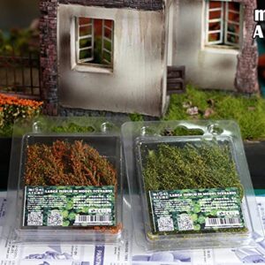 cayway 2 pack simulation long grass miniature static grass artificial grass for diy model train landscape railroad scenery, miniature bases and dioramas