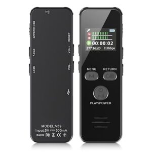 howabo 60h digital voice recorder, 64gb metal housing audio recorder, usb c voice activated recorder for lectures meeting class interview