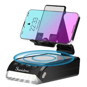 funistree gifts for men women dad, cell phone stand with wireless bluetooth speaker, dad gifts from daughter son fathers day, cool anniversary birthday gifts for him husband boyfriend tech gadgets