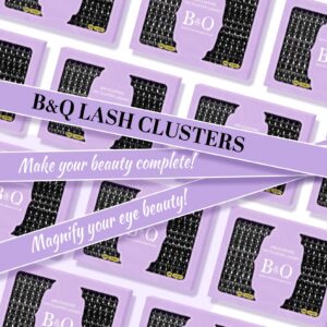 Lash Clusters 208 PCS Cluster Lashes Individual Lashes B05+B06 Eyelash Extensions 10-18mm DIY Lash Extensions D Curl Volume Wispy Soft Comfortable Band False Lashes (D-10-18MIX)