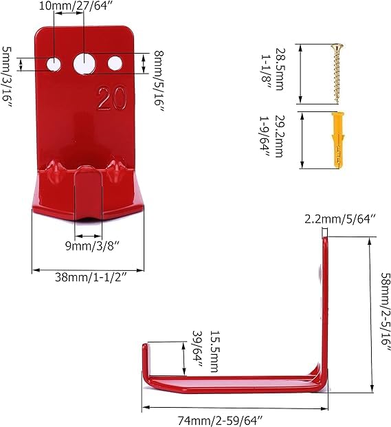 Fire Extinguisher Mount up to 20 lb Extinguishers