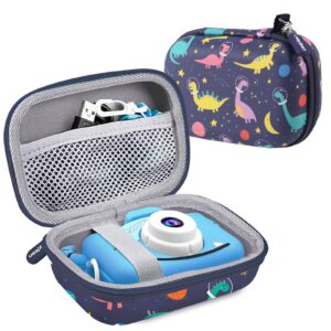 leayjeen kids camera case compatible with seckton/gktz/ozmi/hangrui/vatenic/langwolf and more kid toddler digital cameras toys for birthday boys girls gifts (case only)…
