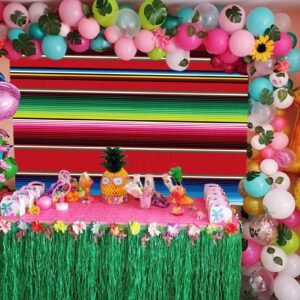 MAQTT 72X60in Mexican Theme Party Striped Backdrop Fiesta Cinco De Mayo Background Party Decoration for Cake Table Decor Photo Booth Banne…