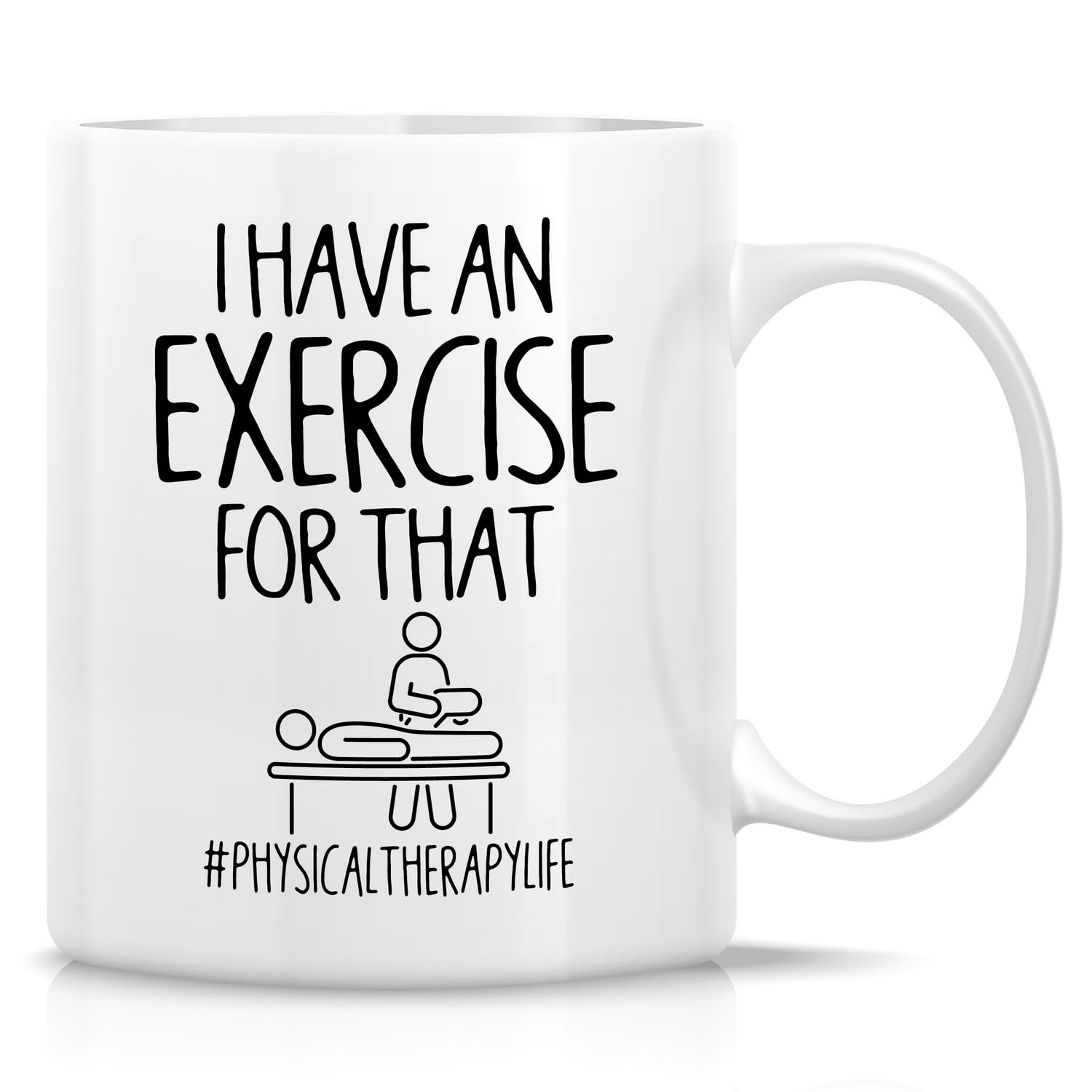 Retreez Funny PT Physical Therapy Mug Gift Therapist Exercise Physiotherapist Graduation Thank You 11 Oz Ceramic Coffee Mug - Sarcasm Inspirational birthday gift for friend coworker him her sis bro