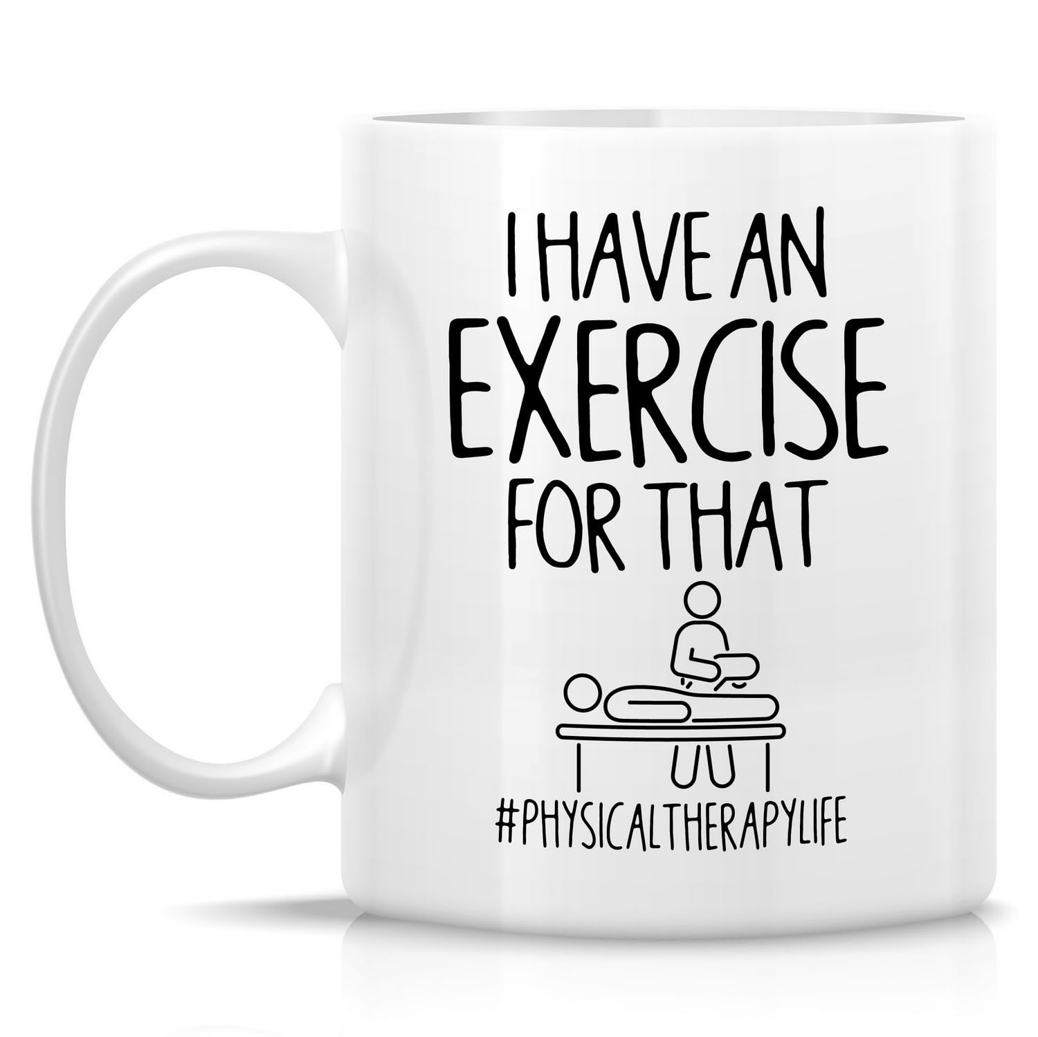 Retreez Funny PT Physical Therapy Mug Gift Therapist Exercise Physiotherapist Graduation Thank You 11 Oz Ceramic Coffee Mug - Sarcasm Inspirational birthday gift for friend coworker him her sis bro